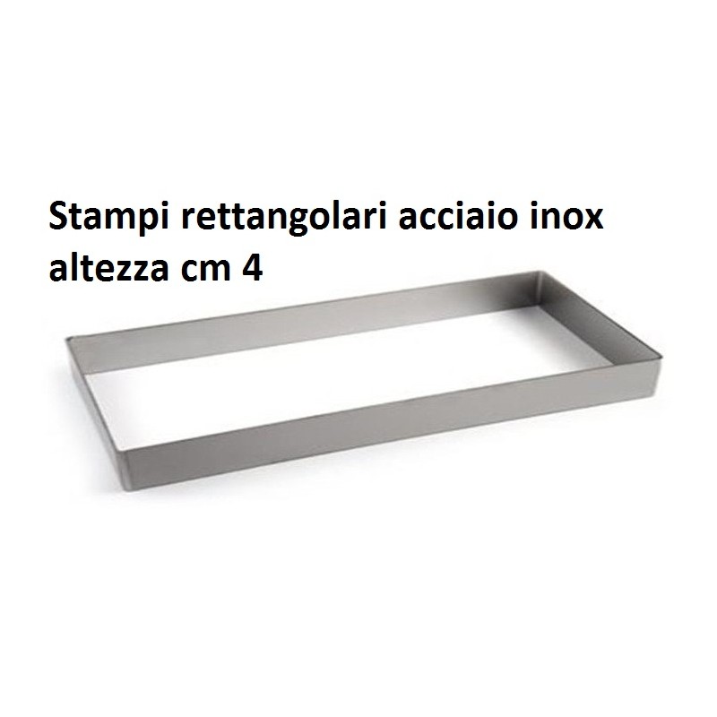 ST.RETTANGOLO INOX cm 4h  - 5589999 | Novalberghiera