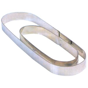 OVALE INOX mm 280x80x20h  - 5814001 | Novalberghiera