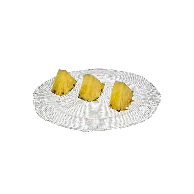 PIATTO VETRO NAXOS Øcm 33  - 7001000 | Novalberghiera