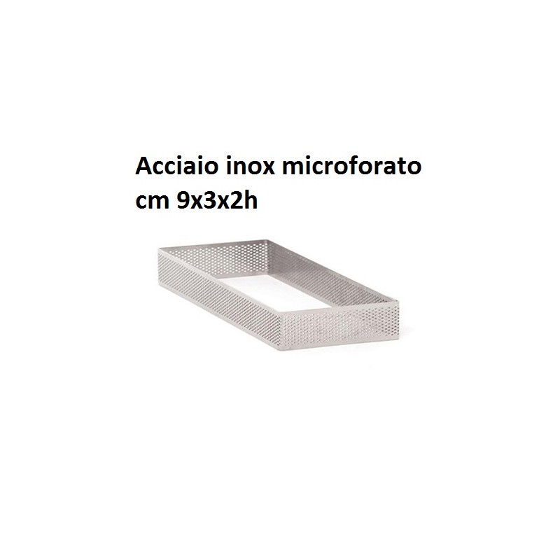 RETTANG.INOX MICROF.cm9x3x2h  - 989009 | Novalberghiera