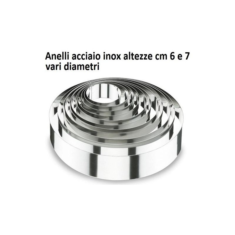 SERIE ANELLI INOX  cm 6h  - 992999 | Novalberghiera