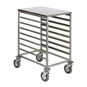 CARRELLO INOX  8 TEGLIE 60x40  - 999003 | Novalberghiera