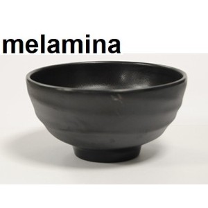 BOWL C/PIEDE MEL.cm 14x7 nero  - 5376114 | Novalberghiera