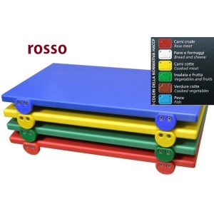 TAGLIERE C/F 50x30x2 rosso chiaro  - 3021051 | Novalberghiera