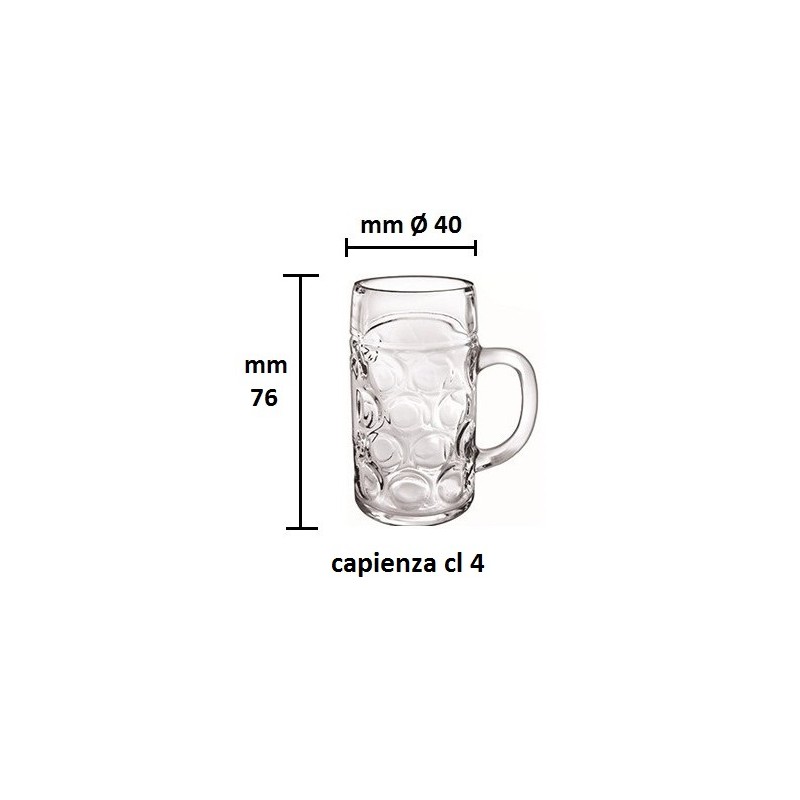 BICCHIERE DON CON MANICO cl.4  - 628015 | Novalberghiera