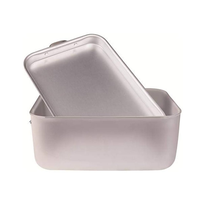 BRASIERA ALLUMINIO C/C 40x26x16h  - 1956040 | Novalberghiera