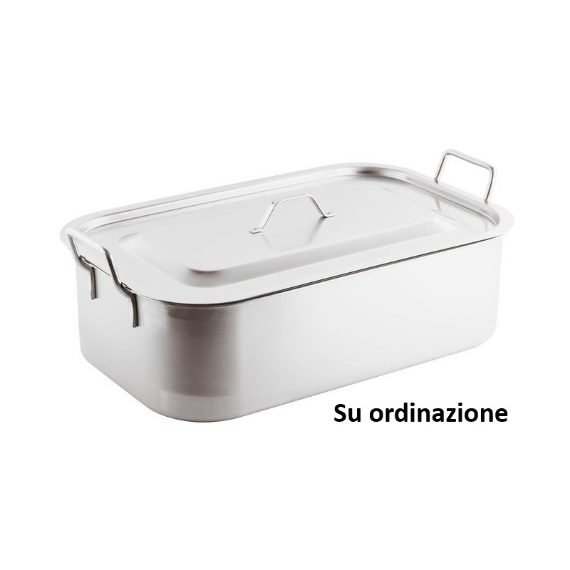 BRASIERA INOX C/C cm50x30  - 4001050 | Novalberghiera