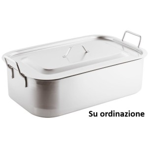 BRASIERA INOX C/C cm60x35  - 4001060 | Novalberghiera