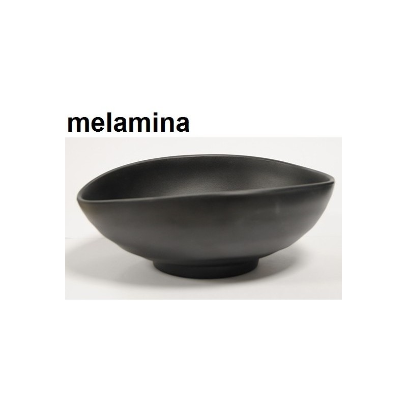 BOWL C/PIEDE OV.MEL.cm 24x20nero  - 5376124 | Novalberghiera