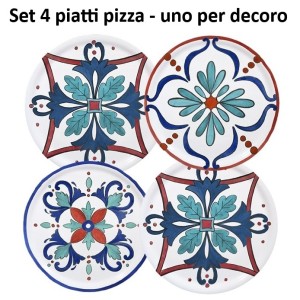 SET 4 PIATTI PIZZA MARGOT cm 33  - 2691133 | Novalberghiera
