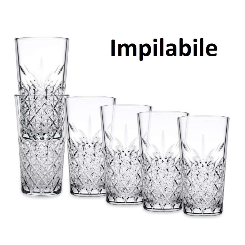 BICCHIERE PASABAHCE TIMELESS IMPILABILE cl.36  - 923236 | Novalberghie