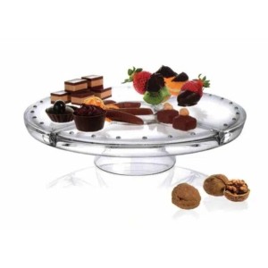 ALZATA IN VETRO C/CUP.Øcm 31