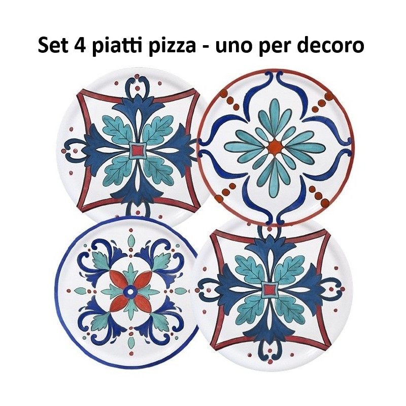 SET 4 PIATTI PIZZA MARGOT cm 33  - 2691133 | Novalberghiera