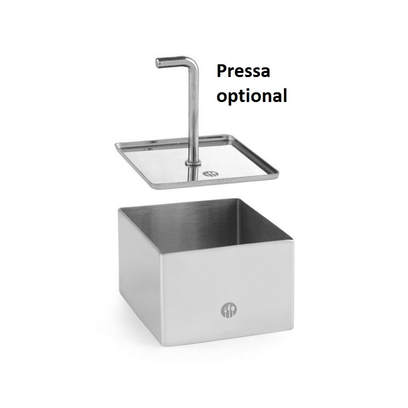 ANELLO INOX QUADRO cm 8x8  - 2804001 | Novalberghiera