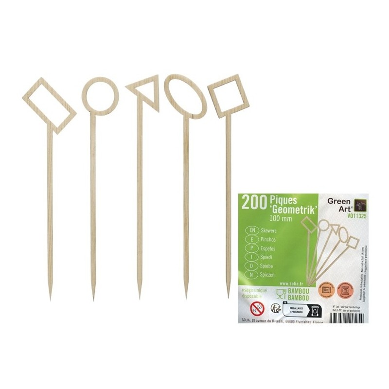 N.200 SPIEDI BAMBOO GEOMET.cm 10  - 3906011 | Novalberghiera