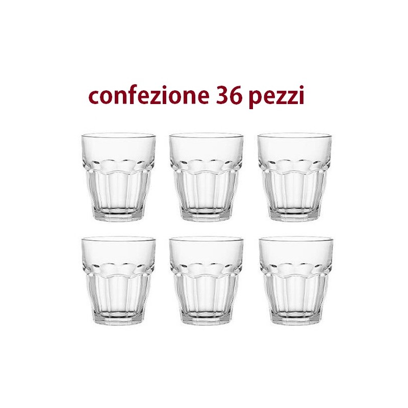 CONFEZIONE N.36 BICCHIERI BORMIOLI ROCK BAR PROMO cl.27  - 4133028 | N