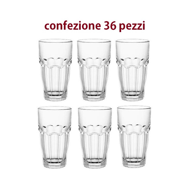CONFEZIONE N.36 BICCHIERI BORMIOLI ROCK BAR PROMO cl.37  - 4133038 | N