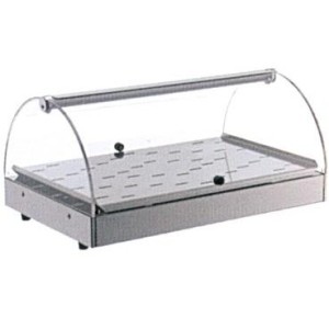 VETRINA CALDA INOX 1P.cm50