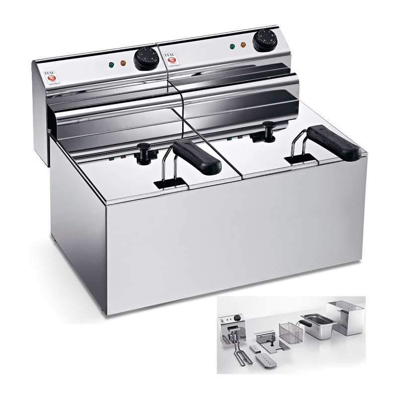 FRIGGITRICE ELET.Lt.8+8 s/r  - 3595088 | Novalberghiera