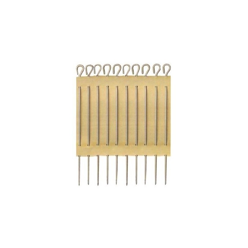 CONF. 10 SPIEDINI INOX cm20  - 5087020 | Novalberghiera