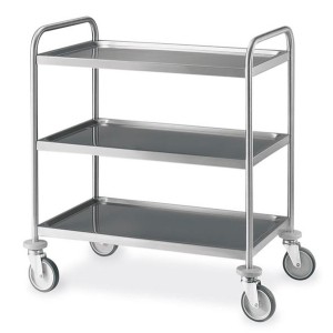 CARRELLO INOX 3P 80x50  - 2361380 | Novalberghiera