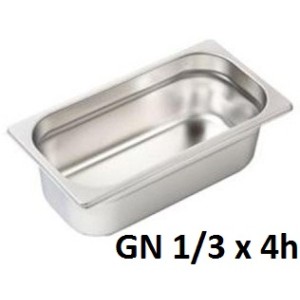 VASCA GN INOX 1/3 cm32,5x18x4h  - 3084004 | Novalberghiera
