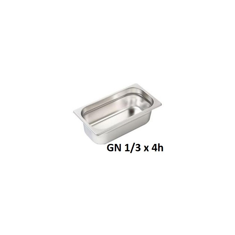 VASCA GN INOX 1/3 cm32,5x18x4h  - 3084004 | Novalberghiera