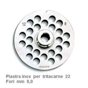 PIASTRA INOX x TRITAC. 22x8  - 2984080 | Novalberghiera
