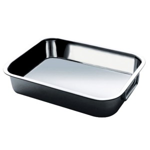 TEGLIA RETT.C/M INOX cm 32x22  - 4729031 | Novalberghiera