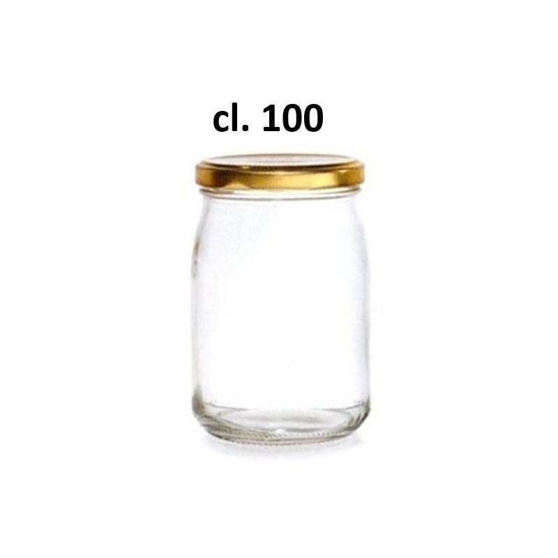 BARATTOLO VETRO C/COP.cl.100  - 1557006 | Novalberghiera
