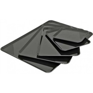 VASSOIO POLIPR.NERO cm 28x19  - 1476028 | Novalberghiera
