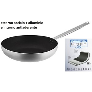 PADELLA INOX+ALL+ANT.cm 24  - 1427024 | Novalberghiera