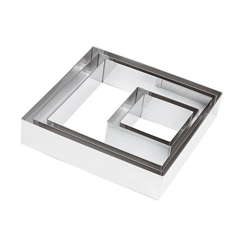 QUADRO INOX  cm8x8x4,5h  - 1608008 | Novalberghiera
