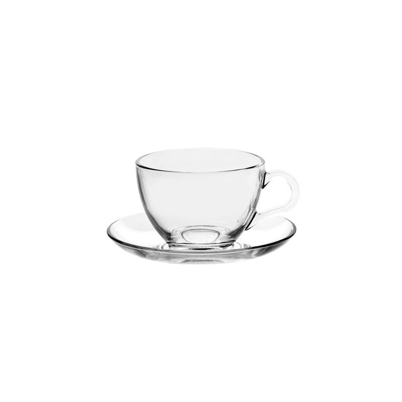 CONFEZIONE N.6 TAZZE THE BASIC CON PIATTINO cl.21  - 1891001 | Novalbe