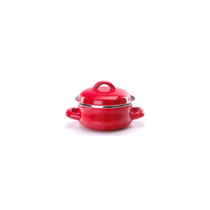 CASS.SMALTO C/COP. cm 12 -rosso  - 252001 | Novalberghiera