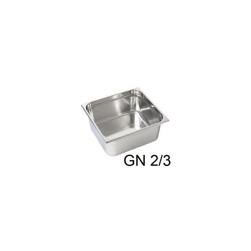 VASCA GN INOX 2/3 cm35x32x2h  - 3082002 | Novalberghiera