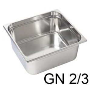 VASCA GN INOX 2/3 cm35x32x10h  - 3082010 | Novalberghiera