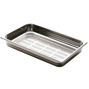 VASCA GN INOX FORATA GN 1/1x10h  - 3089010 | Novalberghiera