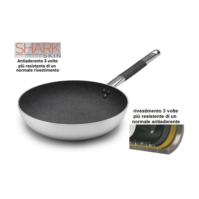 PADELLA+ANT.SHARK F. cm 36x8h  - 1264036 | Novalberghiera