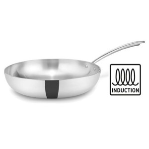 PADELLA ALTA INOX TRI.cm28x6,9h  - 5293128 | Novalberghiera