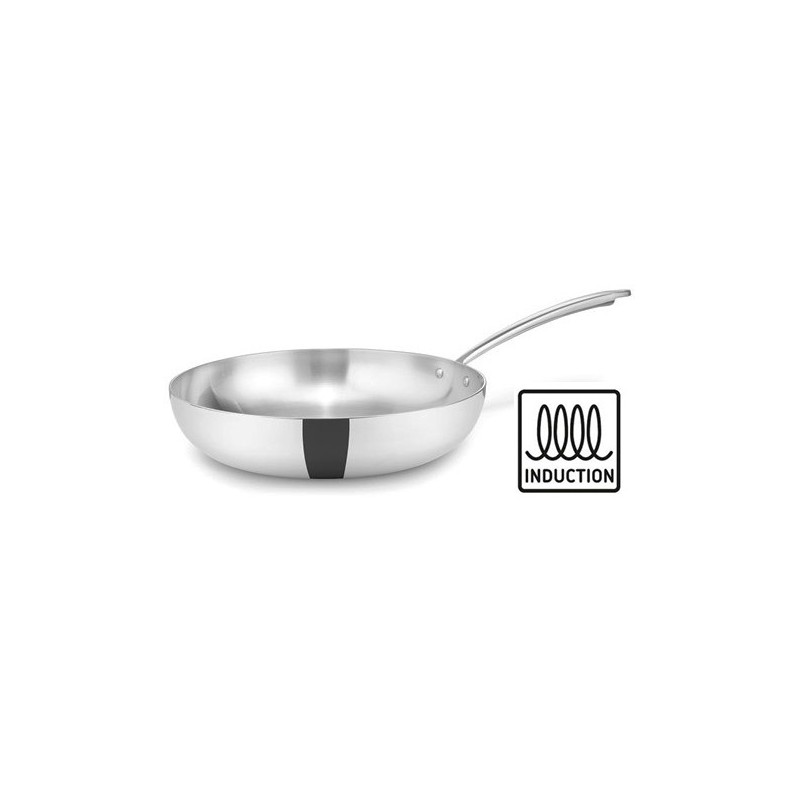 PADELLA ALTA INOX TRI.cm32x7h  - 5293132 | Novalberghiera