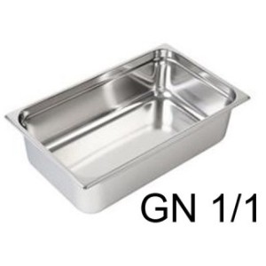 VASCA GN INOX 1/1 cm53x32,5x10h  - 3081010 | Novalberghiera