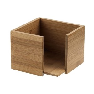 PORTATOVAGLIOLI legno cm.14x14x10h