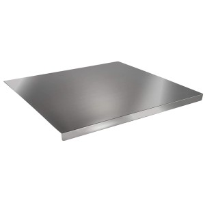 TAGLIERE INOX cm 50x30 c/bordo  - 3781050 | Novalberghiera