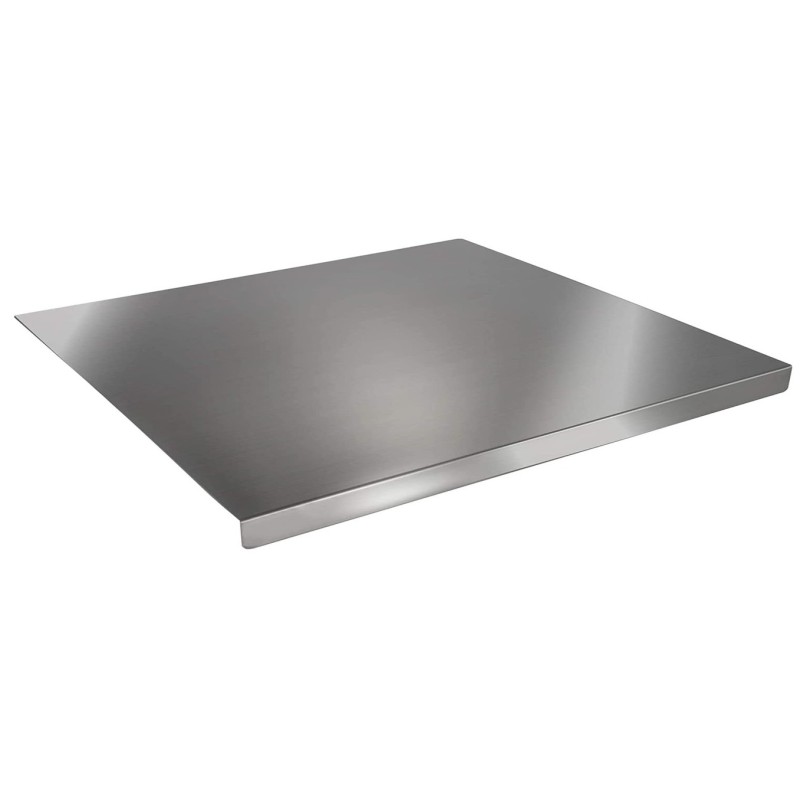 TAGLIERE INOX cm 50x30 c/bordo  - 3781050 | Novalberghiera