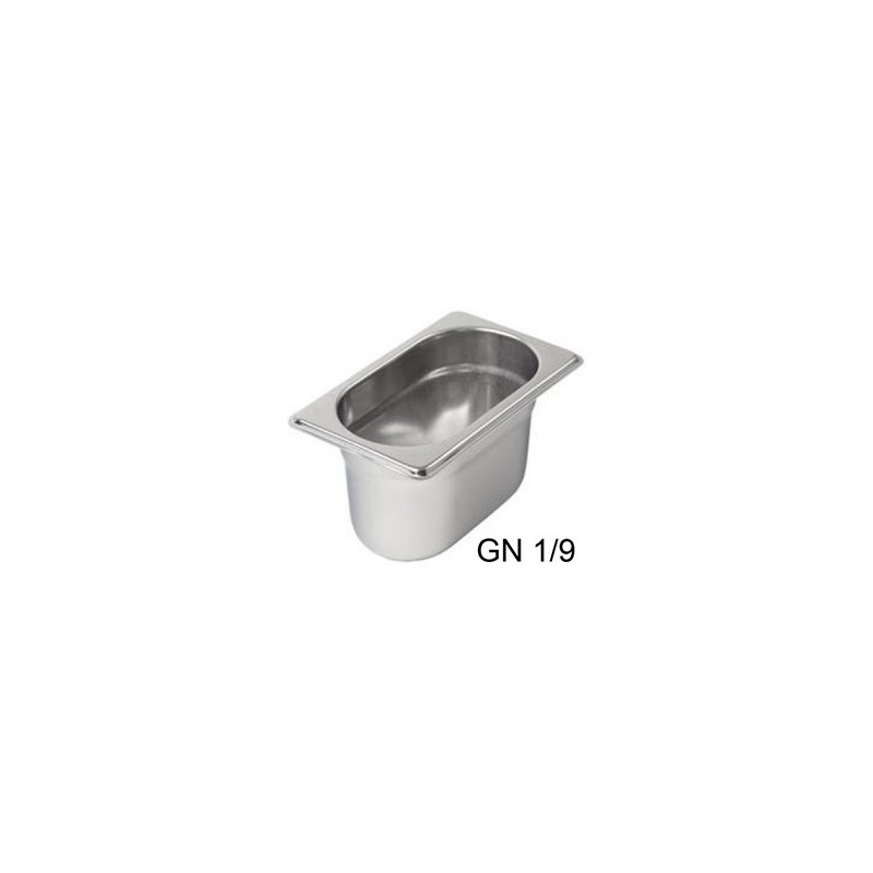 VASCA GN INOX 1/9 cm17,6x11x6,5h  - 3086106 | Novalberghiera