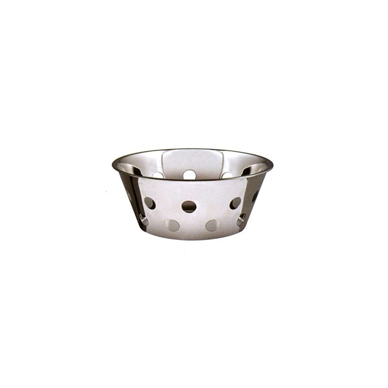 CESTO PANE INOX FORATO cm20x8  - 4473020 | Novalberghiera