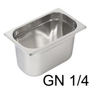 VASCA GN INOX 1/4 cm26,5x16x20h  - 3085020 | Novalberghiera