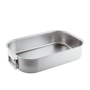 TEGLIA RETT INOX cm50x30x9  - 1927050 | Novalberghiera