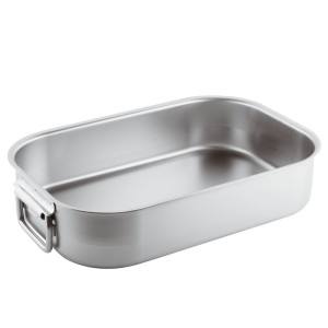 TEGLIA RETT INOX cm60x35x9h  - 1927060 | Novalberghiera